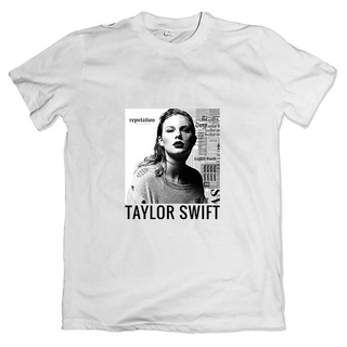 เสื้อยืดผ้าฝ้ายเสื้อยืดโอเวอร์ไซส์TAYLOR SWIFT ชื่อเสียงเสื้อผู้ชายเสื้อผู้หญิงเสื้อยืด Unisex ตลอดกาลประหยัด Onemen Shi