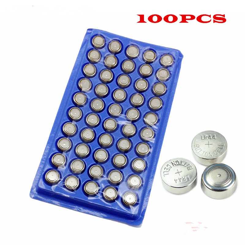 100Pcs AG13 High Volume Button Cell Battery 357A A76 303 LR44 SR44SW SP76 L1154 RW82 RW42  Long Last