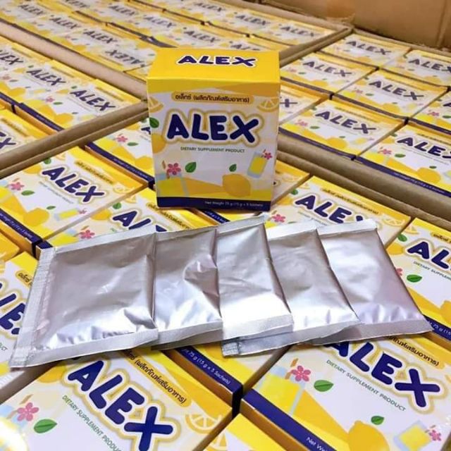 ALEX อเล็กซ์ อาหารเสริมผิว รสเลมอน 5 ซอง