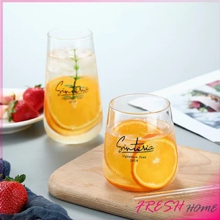 แก้วทรงก้นโอ่ง ใส่นม ถ้วยชานม น้ำผลไม้ กาแฟ glass