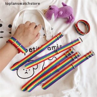 Toplan สายรัดข้อมือ ผ้าฝ้าย และผ้าลินิน ลายดอกเดซี่ สีรุ้ง สามารถปรับได้ เครื่องประดับ สําหรับเด็กผู้หญิง และผู้ชาย