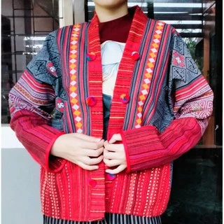 เสื้อคลุมผ้าทอ ผ้าเมืองเหนือไซส์ใหญ่ ราคา150฿