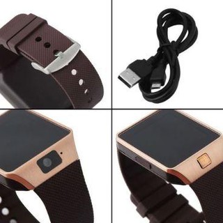 ﻿สมาร์ทวอทช์ นาฬิกาโทรศัพท์ถ่ายรูปได้ SMART WATCH รุ่น DZ09 (สีทอง) - 1 อัน