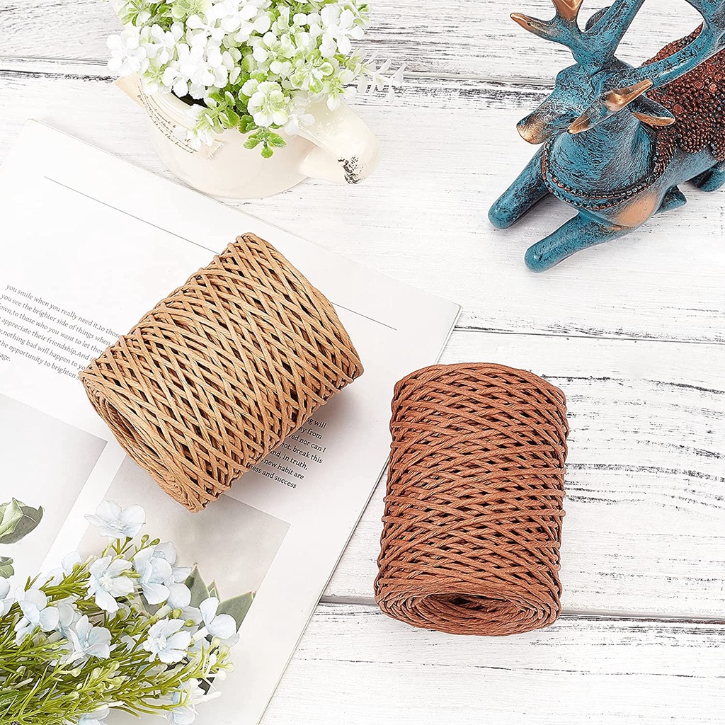 Beebeecraft Floral Bind Wire 2 Rolls 2mm in Diameter 164 Feet Vine Wire