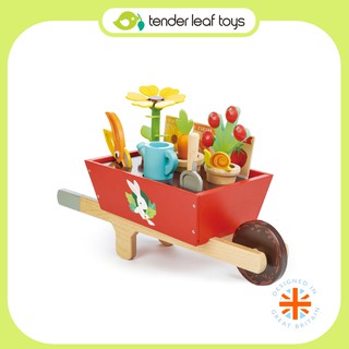 Tender Leaf Toys ของเล่นไม้ ของเล่นเด็ก ชุดรถทำสวน Garden Wheelbarrow Set