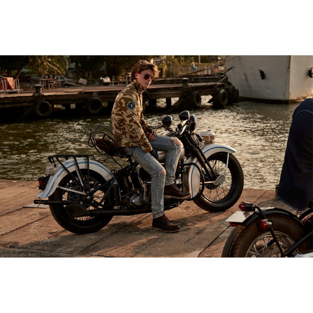 เสื้อแจ็กเก็ต LKA JACKET FREEDOM BONE-CAMO LONG By Life and Kustom ราคา ถูกที่สุด ดีลบีเคเค แกลเลอรีภาพที่ 3