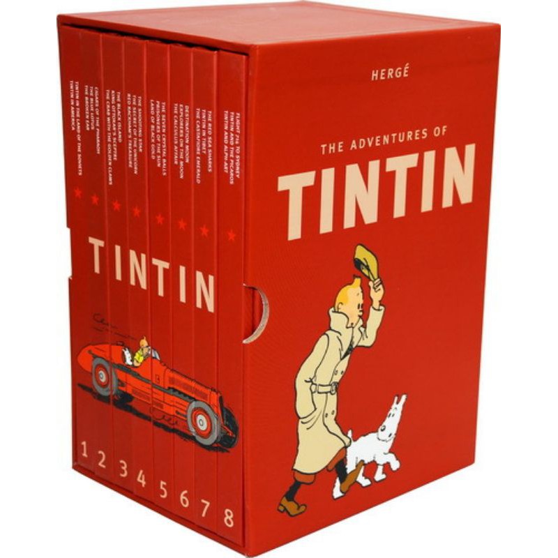 the adventures of TINTIN boxset 8 books enlish version บ็อกซ์เซ็ต ฉบับภาษาอังกฤษ การผจญภัยของตินติน 8 เล่ม พร้อมส่ง