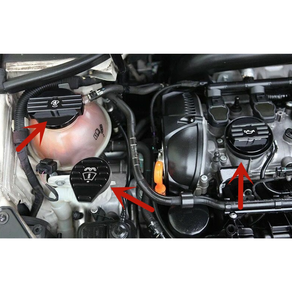 Tank Cap / Bottle Cap / Oil Cap for VW CC Golf GTI Audi Seat Skoda 2.0T Scirocco EA888 Engine Alumin
