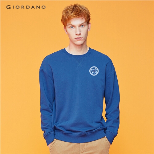 GIORDANO MEN Printed crewneck sweatshirt 91099663