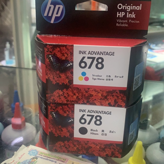 ตลับหมึก HP 678 BK /COLOR  เซ็ตคู่ สี /ดำ