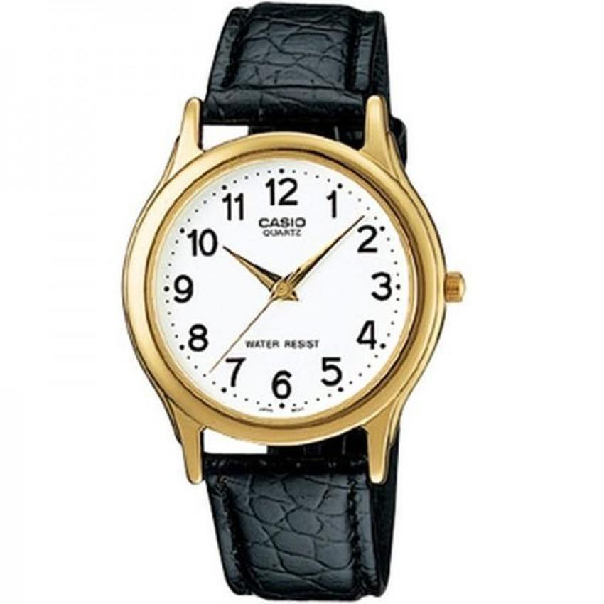 Casio นาฬิกาข้อมือผู้ชายระบบเข็ม-สีดำ-ขาว รุ่น MTP-1093Q-7B2-black