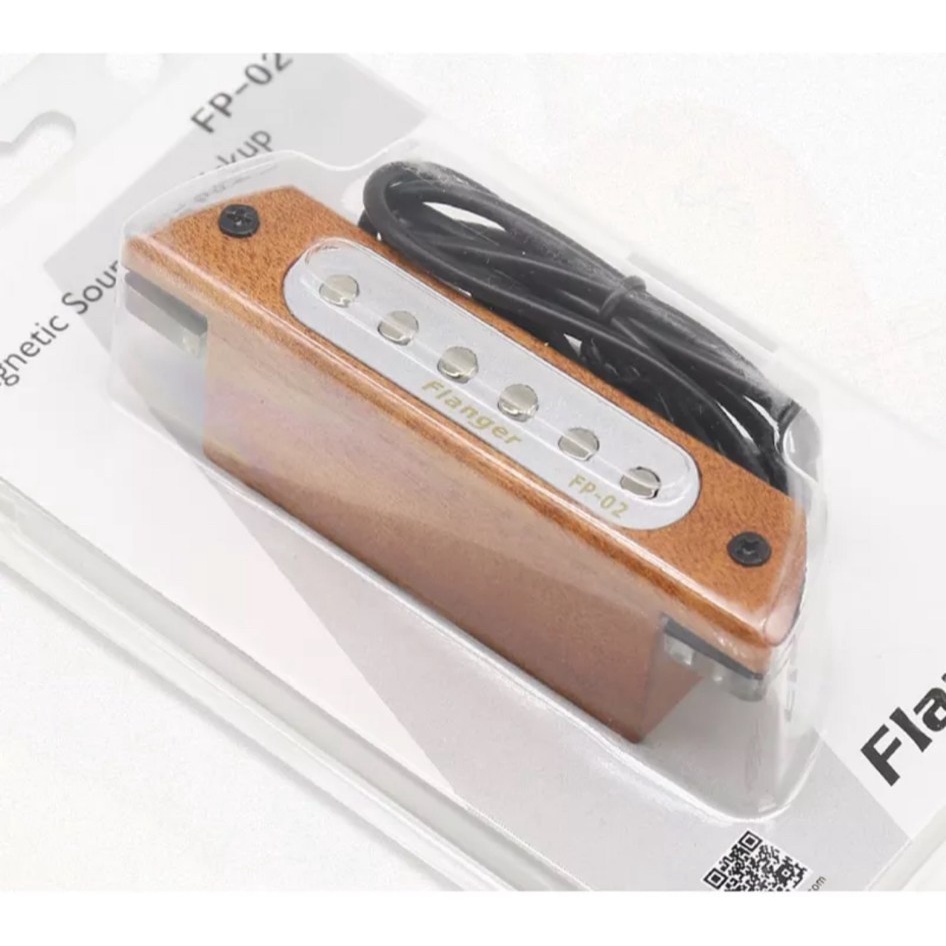 Pickup guitar ปิ๊กอัพกีต้าร์โปร่ง Flanger รุ่น FP-02 สีไม้ธรรมชาติ วัสดุคุณภาพดี ใช้งานง่าย - ส่งจาก