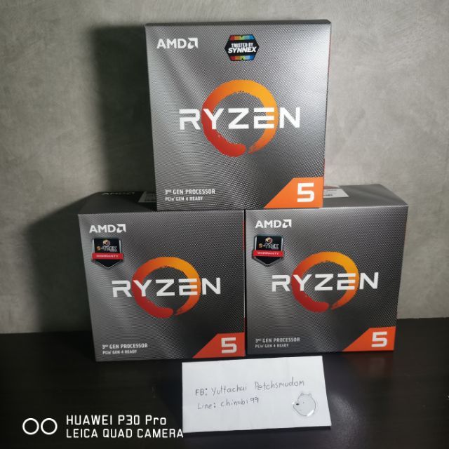 AMD Ryzen 5 3600 3.6GHz ของใหม่ 100% มือ 1 [ Ryzen5 3600 ]
