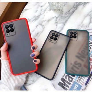 [ส่งจากประเทศไทย] ขอบสีผิวด้าน Case Realme 8 (4G) เคสกันกระแทก ขอบนิ่มหลังแข็ง เคสมือถือ สามารถป้องกันกล้อง