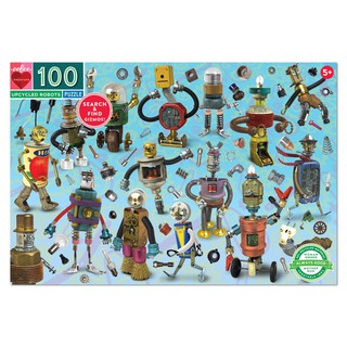 eeBoo Upcycled Robot 100 Piece Jigsaw Puzzle - จิ๊กซอว์รูปหุ่นยนต์รีไซเคิลแบบ 100 ชิ้น