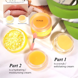 ELAIMEI Lip Double Treatment&amp;Scrub Repair Cream 9g.ลิปบาล์มพร้อมสครับ เปลี่ยนริมฝีปากในชั่วข้ามคืน แก้ปากคล้ำ ลดร่องปาก