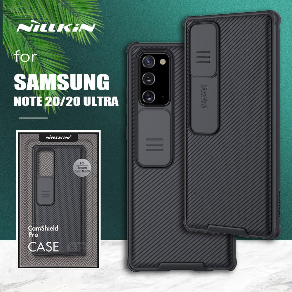 เคส Nillkin CamShield กรณีการป้องกันกล้องสำหรับ Samsung Galaxy Note 20 Ultra 5G เคสซัมซุง กรณีสไลด์ปกป้องฝาครอบป้องกันเลนส์ ซัมซุง โน้ต20 / โน้ต20 อัลตร้า เคสปก