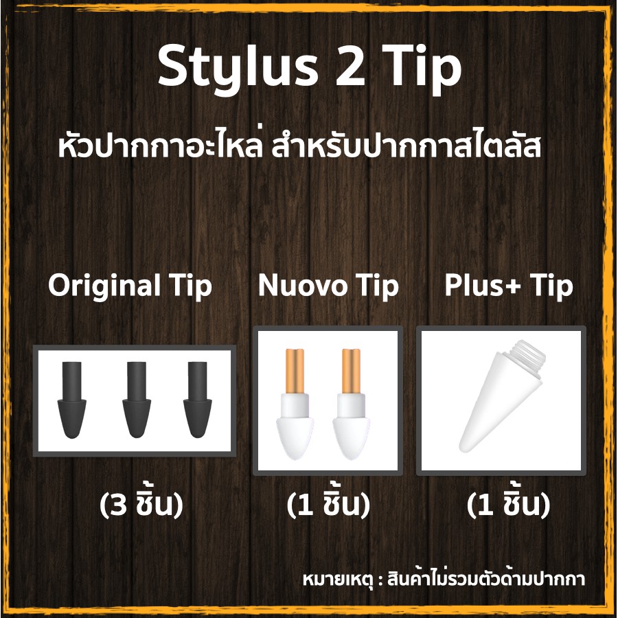 หัว Tip อะไหล่สำหรับ Stylus 2 (รุ่น Original/Nuovo/Plus+)