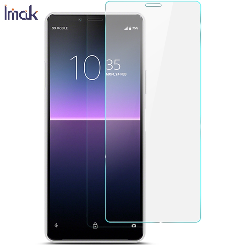 Imak Sony Xperia 10 II 9H ฟิล์มกันรอยหน้าจอกระจกนิรภัยป้องกันการระเบิดบางเฉียบ