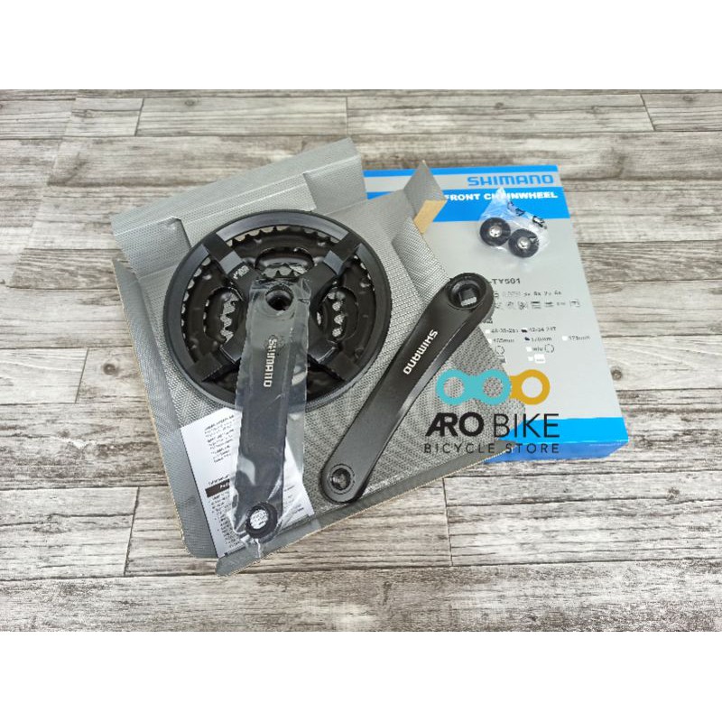 ชุดเกียร์ Shimano tourney FC-TY501 42T ข้อเหวี่ยง 3 สปีด Ori in BOX