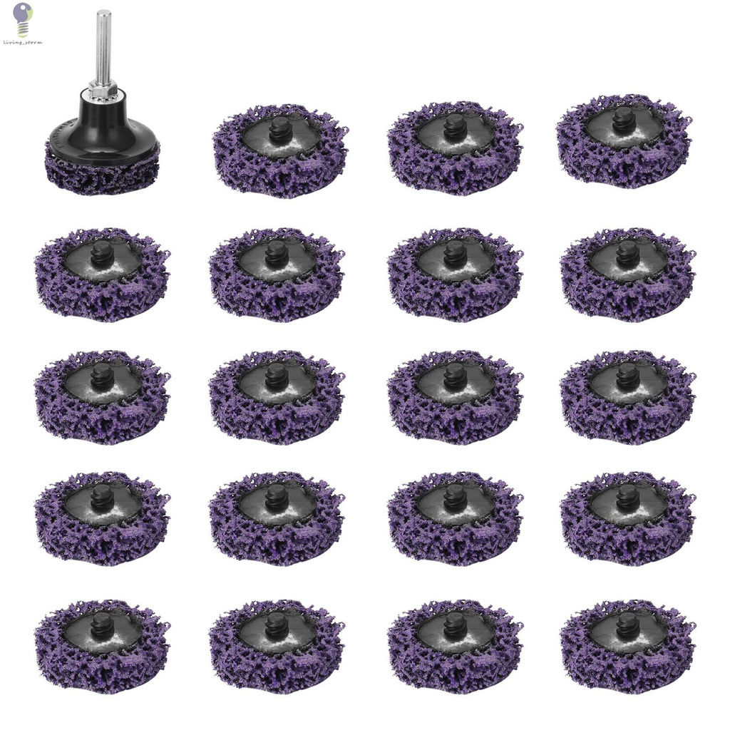 20Pcs 2 inch Quick Change Roloc Disc Easy Stripping and Cleaning Discs ...