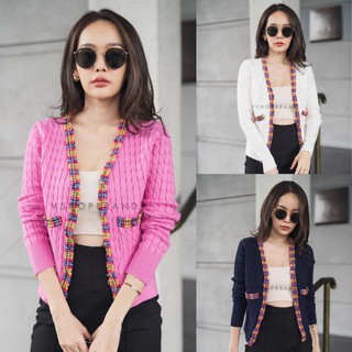 เสื้อผ้าแฟชั่นใหม่ ๆ-Vshop เสื้อคาดิแกนผ้าถัก (knitted) เนื้อนุ่ม งานน่ารักมากๆๆ
