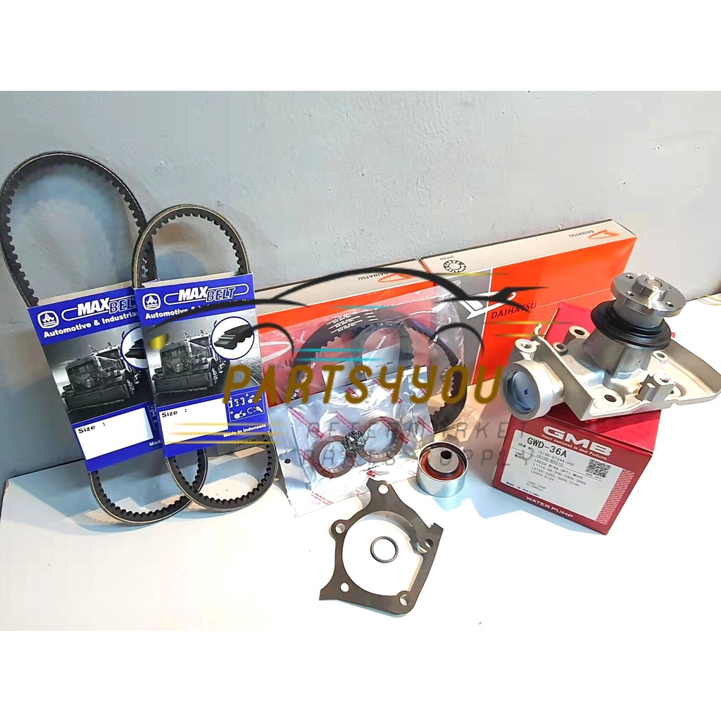 PERODUA KANCIL 660 TIMING BELT KIT SET + ปั้มน้ํา GMB + เข็มขัดพัดลม (MAX) - 99YU25 (13514-87282)
