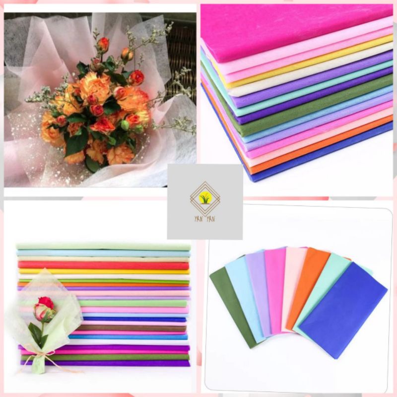 FLOWER PAPER COTTON PAPER TISSUE FLOWER PAPER FLOWER WRAPPING FLOWER BOUQUET
