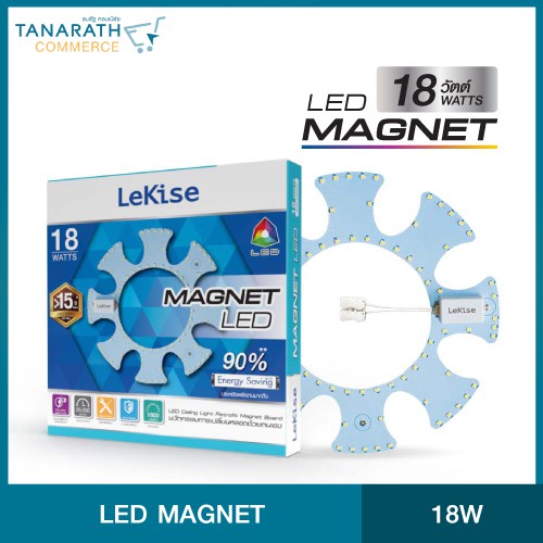 LeKise LED Magnet 18 วัตต์ และ 24 วัตต์ Daylight
