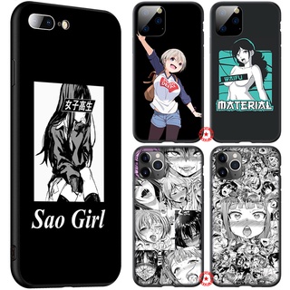 Is3 เคสโทรศัพท์มือถือแบบนิ่ม ลายอะนิเมะ Waifu Sugoi Ahegao สําหรับ iPhone 13 12 Pro Max Mini XS Max X