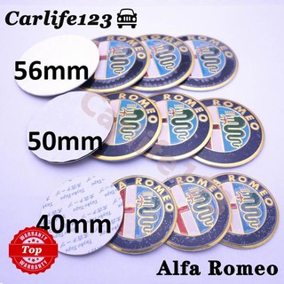 สติกเกอร์โลโก้ Alfa Romeo ขนาด 50 มม. 56 มม. 40 มม. สําหรับติดพวงมาลัยรถยนต์