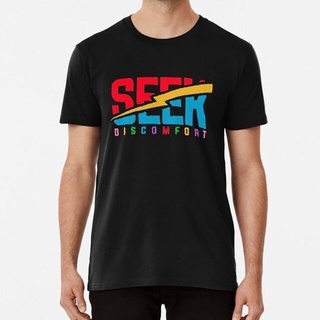 [S-5XL] เสื้อยืด พิมพ์ลาย Yes Theory Discomfort Seek Discomfort Yes Quote Saying Inspiration สําหรับผู้ชาย