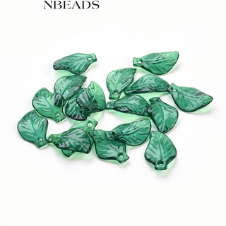 Nbeads จี้อะคริลิคใส 50 กรัม 20X13X4 มม. หลุม: 2 มม.; About 166 ชิ้น / 50 กรัม