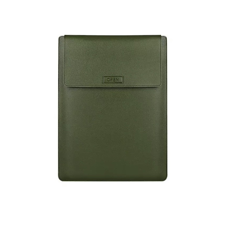 Laptop Bag 3in1 กระเป๋าแล็ปท็อปสำหรับ MacBook Air Pro 13" ซองใส่แมคบุค หนังPUกันน้ำ ฝาหลังพับตั้งได้