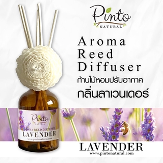 PINTONATURAL ก้านไม้หอมปรับอากาศ กลิ่นลาเวนเดอร์  Aroma Reed Diffuser Lavender​