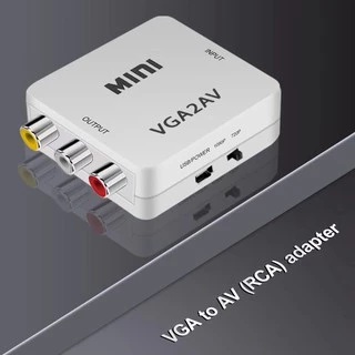 1080P Mini VGA TO AV Rca ตัวแปลง AV TO VGA / Cvbs + Hdtv Pc