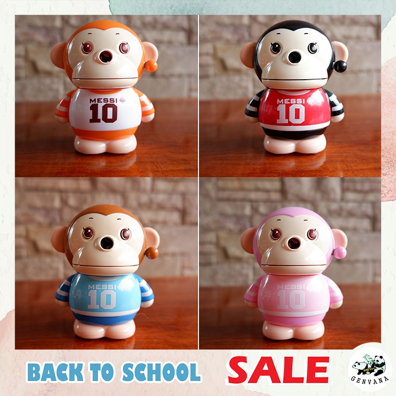SALE เครื่องเหลาดินสอ ลายลิง (0032) กบเหลาดินสอ ที่เหลาดินสอตั้งโต๊ะ ลายน่ารัก pencil sharpener กบเหลา
