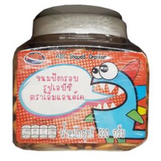 M&amp;K ขนมปังกรอบ รูปเอบีซี ขนาด 320กรัม เอ็มแอนด์เค ABC Shaped Crackers