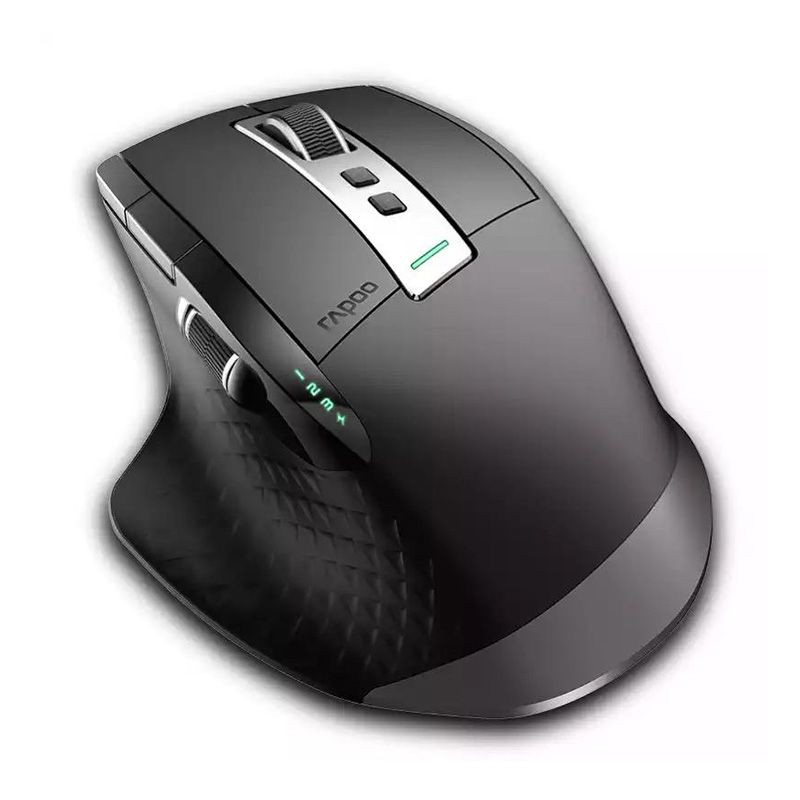 เม้าส์ไร้สาย Mouse Rapoo MT750s Rechargeable Multi-mode Wireless Mouse สีดำ ประกันศูนย์ 1ปี ของแท้