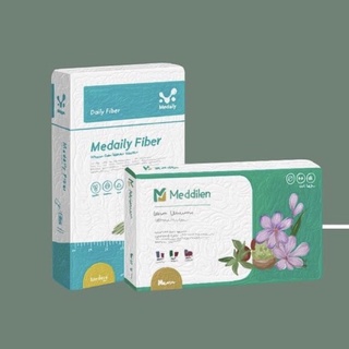 Medailyfiber+Meddilen แคปซูลคุมหิว ไฟเบอร์ลดบวม อาหารเสริมหมอใบเตย