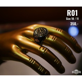 แหวนสแตนเลส​ R01  Oldman​ แท้​ 100%