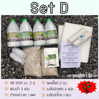 ชุดทดลองปลูก SET D  (ธาตุอาหารสารละลาย AB)