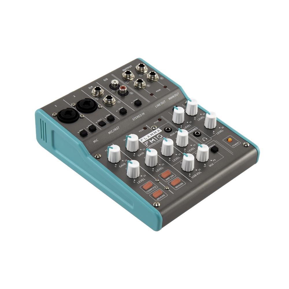 FLAMMA FM10 6 channel, multi-purpose audio mixer and interface