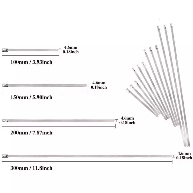 10 ชิ้น Cable Tie  เคเบิ้ลไทร์ เคเบิลไทร์ สแตนเลส สายรัด สายรัดของ สายรัดเคเบิ้ลไทร์ เคเบิ้ลไทร์เหล็ก สายรัดเหล็ก ราคา ถูกที่สุด ดีลบีเคเค แกลเลอรีภาพที่ 8