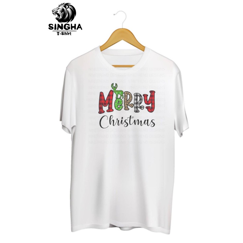 SINGHA T-Shirt Christmas Collection🎄 เสื้อยืดสกรีนลาย Merry Christmas