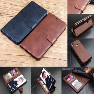 เคสโทรศัพท์มือถือหนัง ฝาพับ พร้อมช่องใส่บัตร สําหรับ Vivo Y1S Y91 Y95 Y93 Y91C Y12 Y15 Y17 Y12S Y19 U10 Y20 Y20i Y20S Y30 Y50 Y11 2019