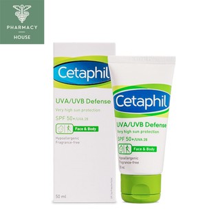 //ของแท้ฉลากไทย//  Cetaphil UVA/UVB Defense SPF 50+ 50g.