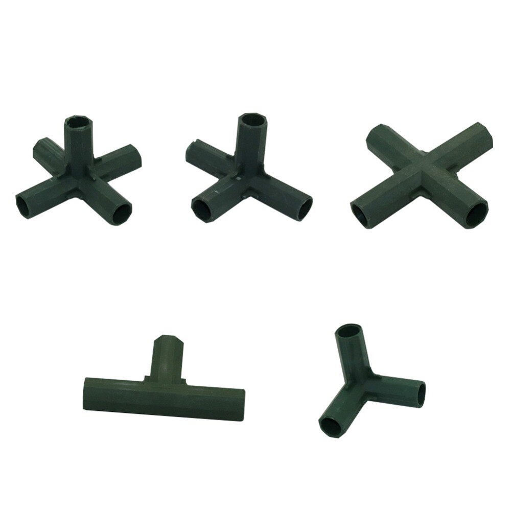 1 ชิ้นพืชสนับสนุนก้านเชื่อมต่อ 3 ทาง, 4 ทิศทาง, 5 ทิศทาง,Tee,cross-Bracket joint ID16 มม.
