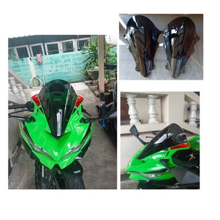 ชิวหน้า KAWASAKI NINJA ZX-25R อะคริลิคแท้หนา 3 มิลสีโปร่งแสงมองทะลุ ไม่หลอกตา งานดีเลเซอร์เนียน