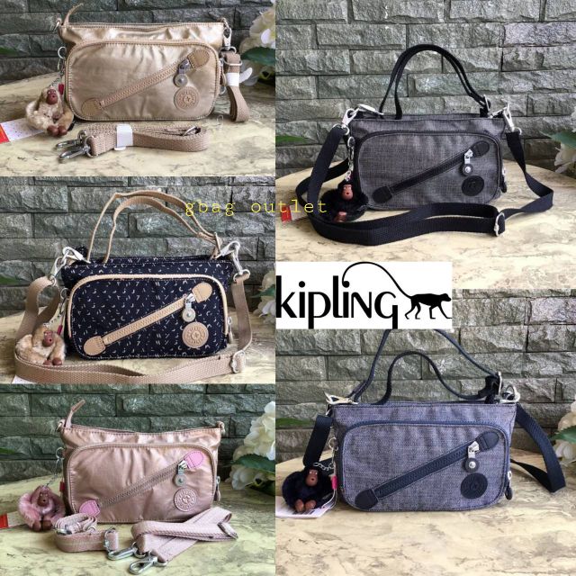 *ส่งฟรี ems. ของแท้ พร้อมส่งค่ะ* Kipling milos crossbody bag (K13696)